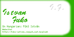 istvan fuko business card